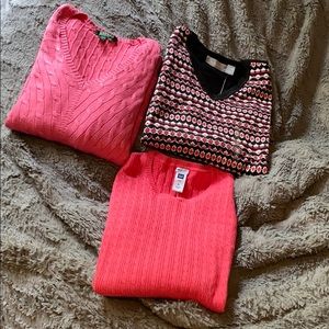 Lot (3) LAUREN, GAP & Liz Claiborne sweaters!